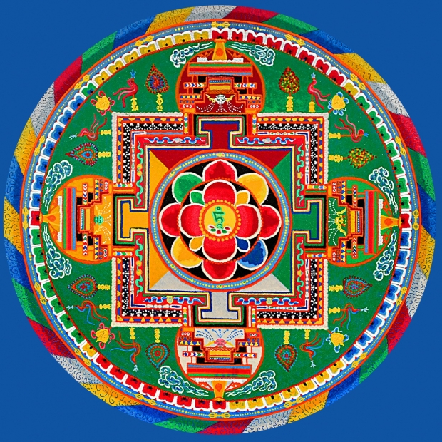 CHƯ TĂNG TÂY TẠNG CỬ HÀNH NGHI LỄ XÓA MANDALA QUÁN ÂM TẠI CHÙA AN LẠC, SAN JOSE NGÀY 03/4/2022.