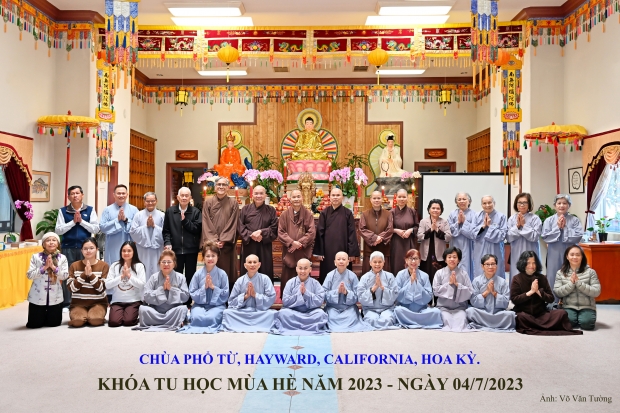 CHÙA PHỔ TỪ, HAYWARD - KHÓA TU MÙA HÈ 2023. GIÁO THỌ QUẢNG MINH ĐỨC CHIA SẺ PHẬT PHÁP.